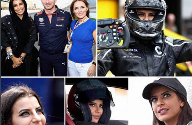 mujer saudi pilota F1 /Fuente: Instagram @extranews.tv