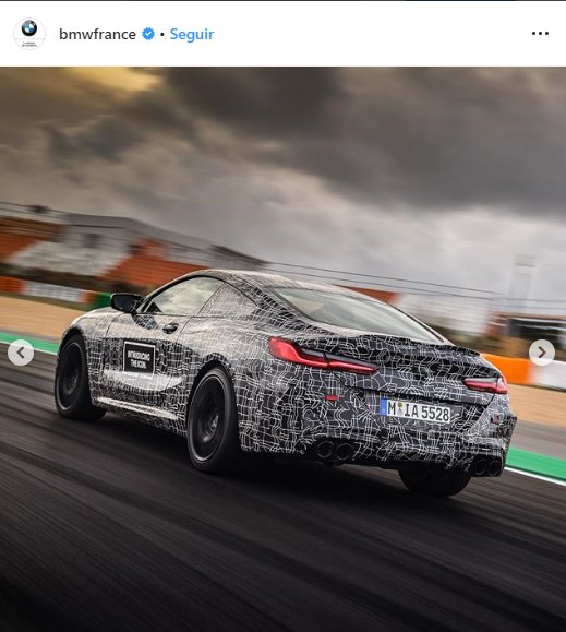 Así luce el nuevo BMW M8 e impresiona en la pista de carreras